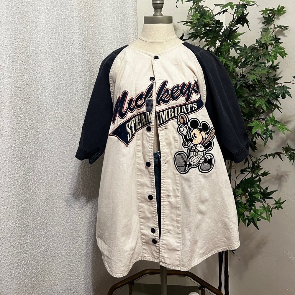 Vintage Disney button cotton jersey